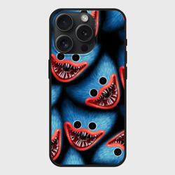 Чехол силиконовый для Apple iPhone 15 Pro матовый Poppy Playtime: лицо Хаги Ваги