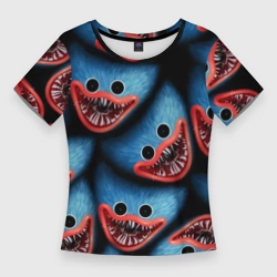 Женская футболка 3D Slim Poppy Playtime: лицо Хаги Ваги