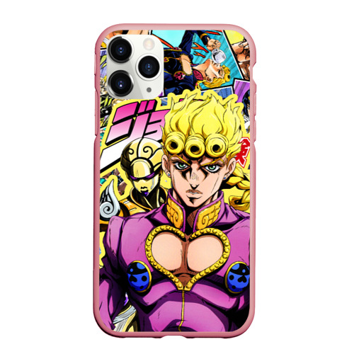 Чехол для iPhone 11 Pro Max матовый JoJo's Bizarre Adventure - Джорно Джованна, цвет баблгам