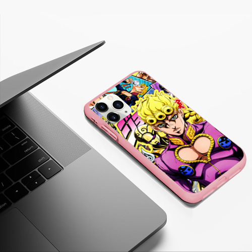 Чехол для iPhone 11 Pro Max матовый JoJo's Bizarre Adventure - Джорно Джованна, цвет баблгам - фото 5