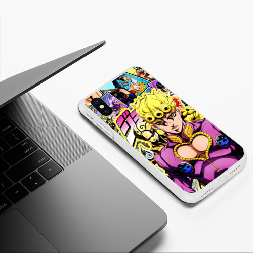 Чехол для iPhone XS Max матовый JoJo's Bizarre Adventure - Джорно Джованна - фото 5