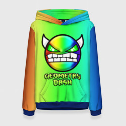 Женская толстовка 3D Геометри Дэш радужный Geometry Dash