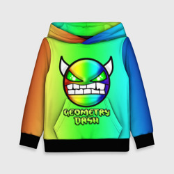 Детская толстовка 3D Геометри Дэш радужный Geometry Dash