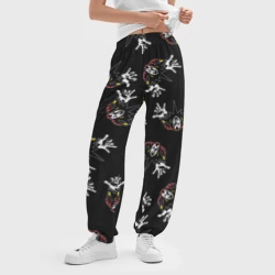 Женские джоггеры оверсайз 3D Король и Шут лого паттерн - фото 2