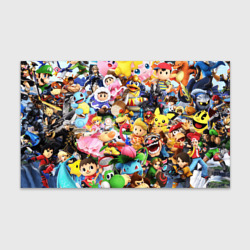 Бумага для упаковки 3D Super smash bros Герои игры