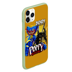 Чехол для iPhone 11 Pro матовый Poppy Playtime and bendy and the Ink machine - фото 2