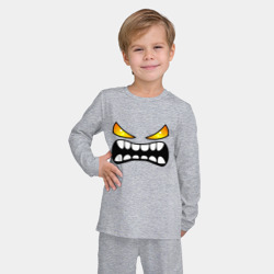 Детская пижама с лонгсливом хлопок Geometry Dash лицо демона - фото 2