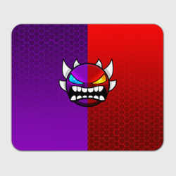 Прямоугольный коврик для мышки Geometry Dash violet red demon геометрия Даш