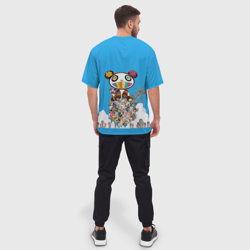 Мужская футболка oversize 3D Такой разный Такаси Мураками, цвет 3D печать - фото 4