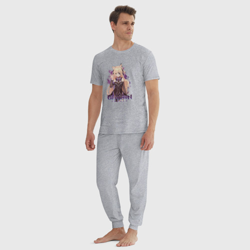 Мужская пижама хлопок с принтом Фишль | Fischl Genshin Impact, вид сбоку #3