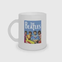 Кружка матовая стеклянная The Beatles - world legend!