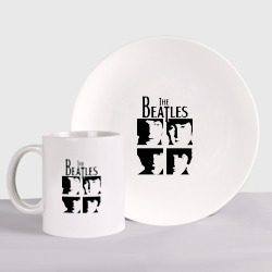 Набор: тарелка + кружка The Beatles - legendary group!