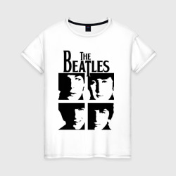 Женская футболка хлопок The Beatles - legendary group!