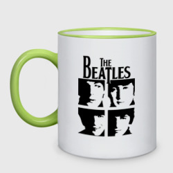 Кружка двухцветная The Beatles - legendary group!