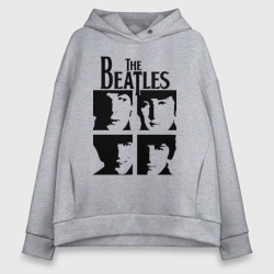 Женское худи Oversize хлопок The Beatles - legendary group!