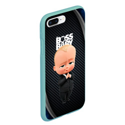 Чехол для iPhone 7Plus/8 Plus матовый Boss black blue - фото 2