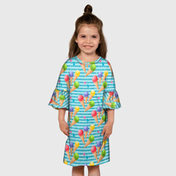 Детское платье 3D Разноцветное мороженое паттерн - фото 2