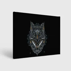 Холст прямоугольный Этническая лиса FOX abstract