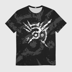 Мужская футболка 3D Dishonored Корво Атано метка, клеймо чужого