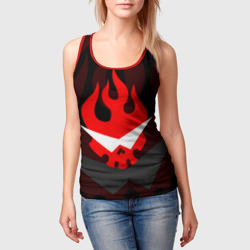 Женская майка 3D Gurren Lagann logo symbol - фото 2