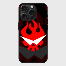 Чехол силиконовый для Apple iPhone 15 Pro матовый Gurren Lagann logo symbol