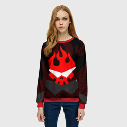 Женский свитшот 3D Gurren Lagann logo symbol - фото 2