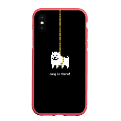 Чехол для iPhone XS Max матовый Undertale dog на КАнаТЕ