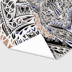 Бумага для упаковки 3D Белая этническа лиса white FOX - фото 2