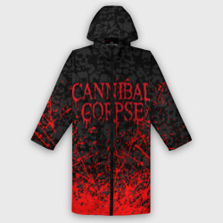 Женский дождевик 3D Cannibal Corpse, брызги красок черепа