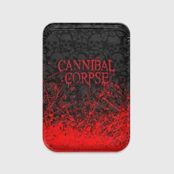 Картхолдер Magsafe магнитный Cannibal Corpse, брызги красок черепа