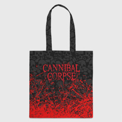 Шоппер 3D Cannibal Corpse, брызги красок черепа