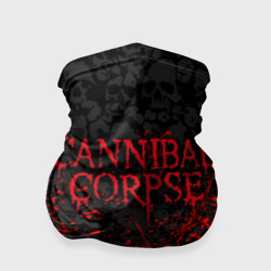 Бандана-труба 3D Cannibal Corpse, брызги красок черепа