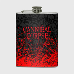 Фляга Cannibal Corpse, брызги красок черепа