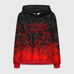 Мужская толстовка 3D Cannibal Corpse, брызги красок черепа