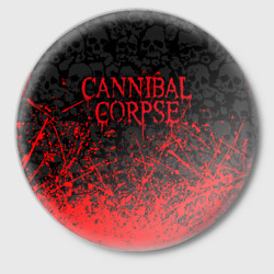 Значок Cannibal Corpse, брызги красок черепа