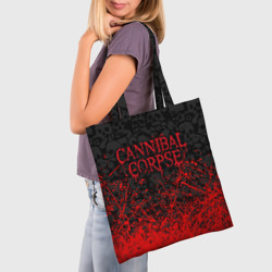 Шоппер 3D Cannibal Corpse, брызги красок черепа - фото 2