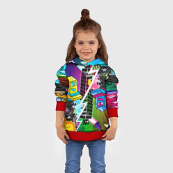 Детская толстовка 3D Geometry Dash параллельные миры - фото 2