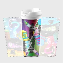 Термокружка-непроливайка Geometry Dash параллельные миры - фото 2