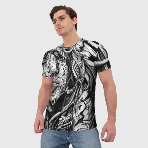 Мужская футболка 3D Трэш, цвет 3D печать - фото 3