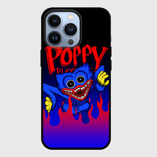 Чехол для iPhone 13 Pro Poppy Playtime Поппи плейтайм Хагги Вагги fire, цвет черный