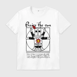 Мужская футболка хлопок Dark Souls - Praise the Sun!