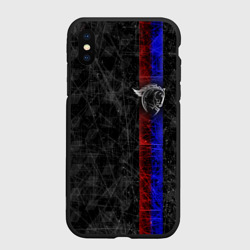 Чехол для iPhone XS Max матовый ЦСКА Москва black theme