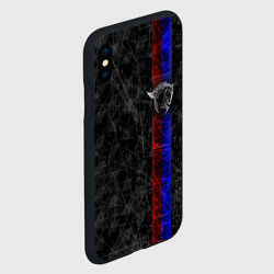 Чехол для iPhone XS Max матовый ЦСКА Москва black theme - фото 2