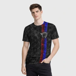 Мужская футболка 3D Ц спорт клуб арм Москва black theme - фото 2