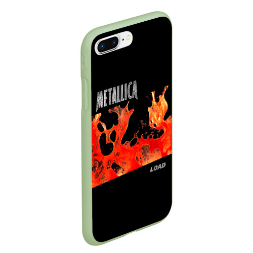 Чехол для iPhone 7Plus/8 Plus матовый с принтом Load - Metallica, вид сбоку #3