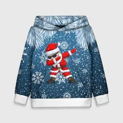 Детская толстовка 3D Dab Santa winter