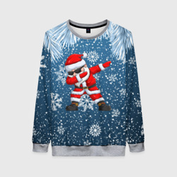 Женский свитшот 3D Dab Santa winter