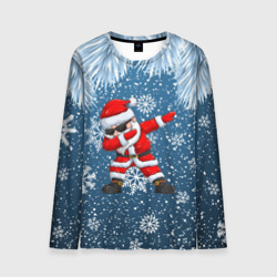 Мужской лонгслив 3D Dab Santa winter