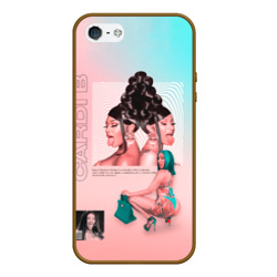 Чехол для iPhone 5/5S матовый Kardi B Art