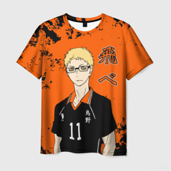 Мужская футболка 3D Кей Цукишима Haikyuu Волейбол